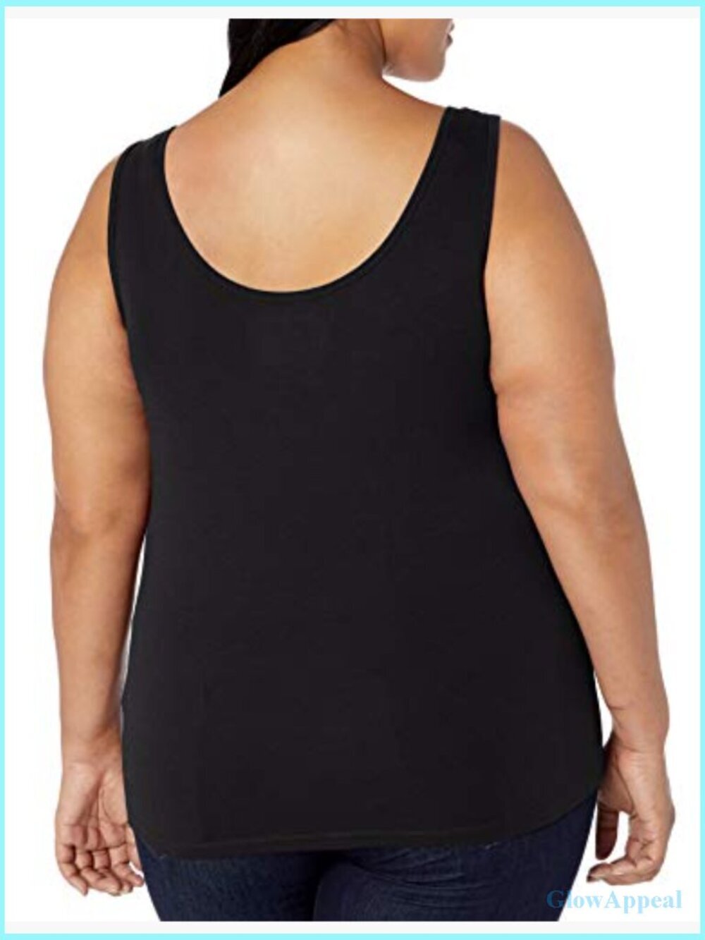 Plus Size Slim Fit Scoop Neck Tank Top Multipack - Picture 4 of 4